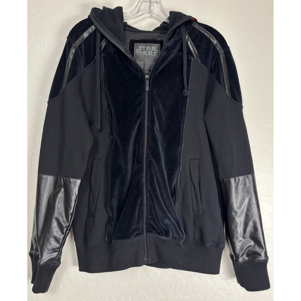 Star Wars Marc Ecko Darth Maul Full Zip Mask Hoodie Black Velvet Mens Small 2466